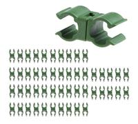 Lot de 50 connecteurs de tige de treillis pour plantes, 11 mm, clip de fixation universel en plastique pour jardin, verger, cage à tomates