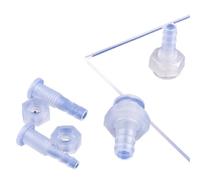 Lot de 50 connecteurs directs M5 ~ M16 PP 5 ~ 200 pièces Demi-planche à travers joint droit pour pompe à air d'aquarium (M12-8 mm avec écrou, 50 pièces)