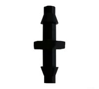 Lot de 50 connecteurs d'irrigation barbelés de 4 mm pour tuyaux Antelco supportant des tubes basse pression pour jardin, ferme et arrosage de panier suspendu (raccord droit de 2,5 mm)