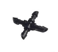 Lot de 50 connecteurs d'irrigation croisés en plastique à 4 voies pour tuyaux de jardin conçus pour tuyaux de 4 mm de diamètre intérieur dans les systèmes d'eau domestiques et agricoles