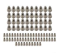 Lot de 50 consommables de coupe plasma pour lampe de poche, électrode et buse pour CUT-70 CUT-80, buse à pointe de 0,5 mm pour découpe plasma à air, 50 pièces chacune (1,7 mm)