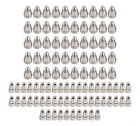 Lot de 50 consommables de coupe plasma pour lampe de poche, électrode et buse pour CUT-70 CUT-80, buse à pointe de 0,5 mm pour découpe plasma à air, 50 pièces chacune (1,5 mm)