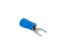 Lot de 50 cosses à sertir isolées en laiton for fils électriques M4-M6 - Connecteurs d'extrémité de fils électriques fiables(Blue,5.5 x 5)