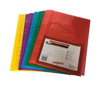 Lot de 50 couleurs assorties A4 Couleur clair Pochettes perforées par Janrax