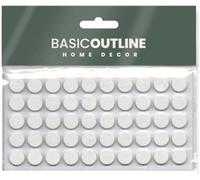 Lot de 50 coussinets anti-bruit pour portes de placard de cuisine - En caoutchouc EVA souple - Pour fermeture silencieuse des tiroirs - 10 mm - Blanc