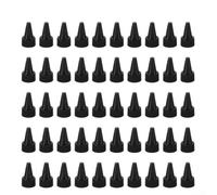 Lot de 50 couvercles de bouteilles 28/410 à vis en plastique PP noir
