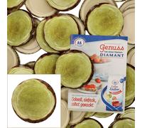 lot de 50 couvercles de rechange To 82 décor bois pour bocaux 230ml / 350ml / 435ml avec livret de recettes