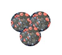 Lot de 50 Couvercles pour pots en verre et bocaux de conserves et de confiture, couvercle universel fruits rouges, couvercle de remplacement | Diamètre 82 mm