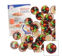 Lot de 50 couvercles TO43 Fruits I Couvercle à visser pour pots de linteau I Bord rond I Conservation et conservation I Couvercle