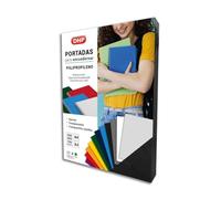 Lot de 50 couvertures de reliure en polypropylène 0,70 mm d'épaisseur Format A4 Noir