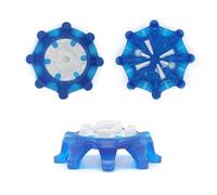 Lot de 50 crampons pour chaussures de golf avec clé à torsion rapide compatibles avec la plupart des chaussures de golf (bleu)