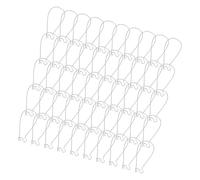 Lot de 50 crochets de boucles d'oreilles portables résistants aux allergies - Crochets uniques adaptés aux peaux sensibles