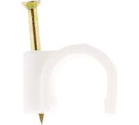 Lot de 50 crochets de fixation Ø20mm - Blanc - Zenitech