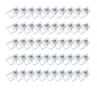 Lot de 50 crochets de montage robustes en alliage d'aluminium avec vis Idéal pour accrocher des œuvres d'art dans le salon ou la galerie d'exposition