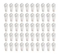 Lot de 50 crochets fiables pour murs durs pour accrocher des photos, des miroirs et des œuvres d'art mural facilement avec un minimum de dommages (L )