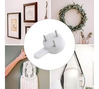 Lot de 50 crochets fiables pour murs durs pour accrocher des photos, des miroirs et des œuvres d'art mural facilement avec un minimum de dommages (quatre coins)