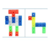 Lot De 50 Cubes De Maths À Maillons Entrelacés, Jouets Éducatifs Pour Enfants D'Âge Préscolaire, Intelligence Précoce, Fête En musants