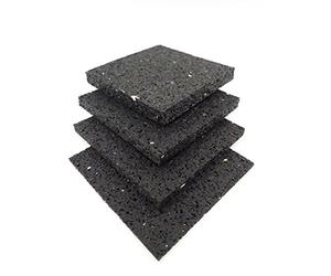 Lot de 50 dalles de terrasse, Construction de terrasse, Tapis en caoutchouc, 100 x 100 x 10 mm