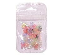 Lot de 50 décorations 3D en résine pour nail art en forme de papillon - Pour décoration d'ongles - Pour manucure et bricolage