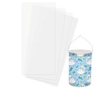 Lot de 50 découpes de lanternes en papier transparent pour lanternes rondes - 22 x 51 cm - Papier transparent pour bricolage - Lanternes personnalisées - Papier calque - Papier d'architecte - Blanc