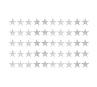 Lot de 50 découpes en papier pailleté double face pour tableau d'affichage, salle de classe, fête de mariage (argent)