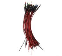 Lot de 50 diodes électroluminescentes LED avec fils préinstallés pour une utilisation facile (multicolore)