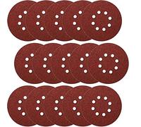 Lot de 50 disques Ø 125 mm 8 trous Grain 180 Papier abrasif ponceuse excentrique disques abrasifs Fixation par ex. pour AEG, Black&Decker, Bosch, Einhell, Kress
