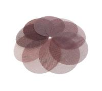 Lot de 50 disques abrasifs en maille Velcro Ø 125 mm - Filet de ponçage sans poussière - Disques abrasifs anti-blocage - Papier abrasif pour le ponçage des surfaces dures (120#)