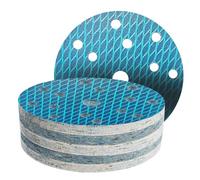 Lot de 50 disques abrasifs excentriques de 150 mm - 15 trous - En forme de Losange - anticlogging - Pour ponceuse excentrique, polisseuse (Grain 240)