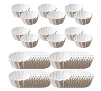 Lot de 50 doublures en papier pour cupcakes et gâteaux de cuisine - Résistant à l'huile - Pour la maison, les boulangers, les planificateurs de fêtes, les événements scolaires, le thé, les