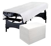 Lot de 50 Drap Jetable Table Massage, 100 x 200 cm Drap Non Tissé, Draps Jetables Pour Massage Spa Beauté, Drap de Lit Jetable Anti Salissure (50)