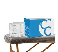 Lot de 50 Draps Élastiques 95x220 cm Tissu Non Tissé | Drap Housse Jetable pour Table de Massage, Spa, Beauté, Tatouage | Drap Examen pour Professionnels