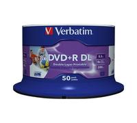 DVD+R imprimable double couche 8.5 Go, 50 pièces en cake box (43703) - Verbatim