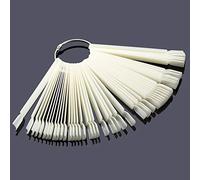 Lot de 50 échantillons d'affichage à ongles avec cercle de fer amovible en ABS flexible pour déplacer facilement la peinture haute dureté, inodore, lisse, anti-décoloration, longue utilisation