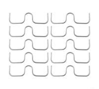 Lot de 50 éclats d'arbres fruitiers en forme de M pour écarter les branches, favoriser la croissance des plantes, circulation d'air optimale et incidence de la lumière, zinc durable, blanc, trois