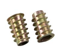 Lot de 50 écrous à denture intérieure et extérieure en alliage de zinc M4 M5 M6 M8 M10, for tête d'entraînement hexagonale à bride.(M6x13mm x50)