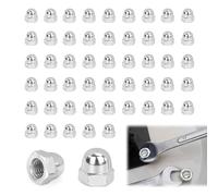 Lot de 50 écrous borgnes M5 en acier inoxydable, Écrou M5 en Acier Inoxydable,Ecrou Borgne,Boulons Filetés & Tiges Filetées | Ecrous Capuchons de protection.