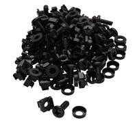 Lot de 50 écrous captifs M6 et rondelles pour armoire Noir