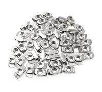 Lot de 50 écrous en T LUORNG série 3030 M5 - Écrous en T coulissants - Tête coulissante - Connecteur de fixation pour pièces d'imprimante 3D - Pour profil en aluminium 3030