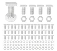 Lot de 50 écrous et boulons à tête carrée en aluminium pour serre, réparation de construction, accessoires nécessaires (50 boulons et écrous en T)