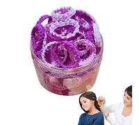 Lot de 50 élastiques à cheveux sans danger pour queue de cheval - Sans danger - Élastiques - Plusieurs couleurs disponibles - Pour adolescents, , adolescents
