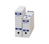 LOT de 50 Elba Definitive Folio Classeur - Résistant et Durable - Format Folio - Idéal pour Organiser des Documents - Couleur Blanc et Bleu