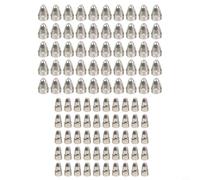 Lot de 50 électrodes et buses de coupe plasma pour lampe de poche, compatibles avec les machines CUT-70/80/100/120, pointe de 0,5 mm, oxygène-cuivre avec hafnium, 50 pièces chacune (0,7 mm)