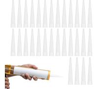 Lot de 50 embouts de cartouche, douilles pour cartouches en silicone, applicateur de buses en silicone, buses d'étanchéité pour cartouche en silicone pistolet en silicone