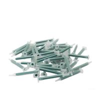 Lot de 50 embouts de mélange statiques 2K pour distribution de mastic avec 16 nœuds pour un mélange précis dans la construction et les applications industrielles