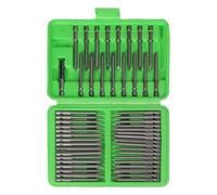 Lot de 50 embouts de tournevis extra longs pour Torx Star Hex Cross Fixation avec porte-embout magnétique