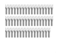 Lot de 50 embouts de tournevis U10 de type U - Longueur : 28 mm - Tige hexagonale de 4 mm - Magnétique - Alliage d'acier - Compatible avec les perceuses électriques pneumatiques