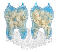 Lot de 50 embouts dentaires temporaires pour dents antérieures et molaires postérieures avec réparation des dents thermiques pour dents cassées manquantes (50 dents de devant et 50 dents arrière)