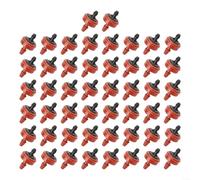 Lot de 50 émetteurs d'irrigation goutte à goutte avec compensation de pression pour un arrosage uniforme et des raccords barbelés sécurisés compatibles avec les tubes en polyéthylène et PVC (8 l, vert