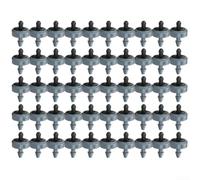 Lot de 50 émetteurs d'irrigation goutte à goutte pour un contrôle direct du débit d'eau et une installation facile (4 l, gris)